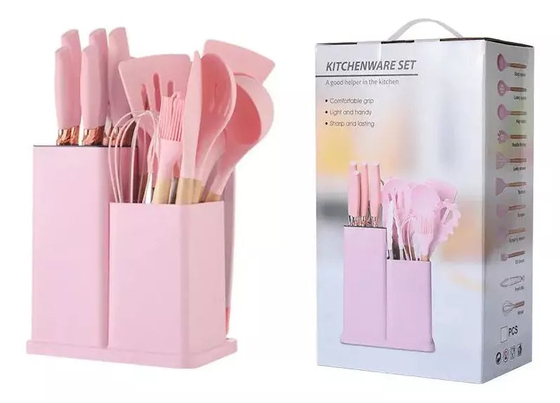 Set Juego 19 Pcs Utensilios Cocina Hogar