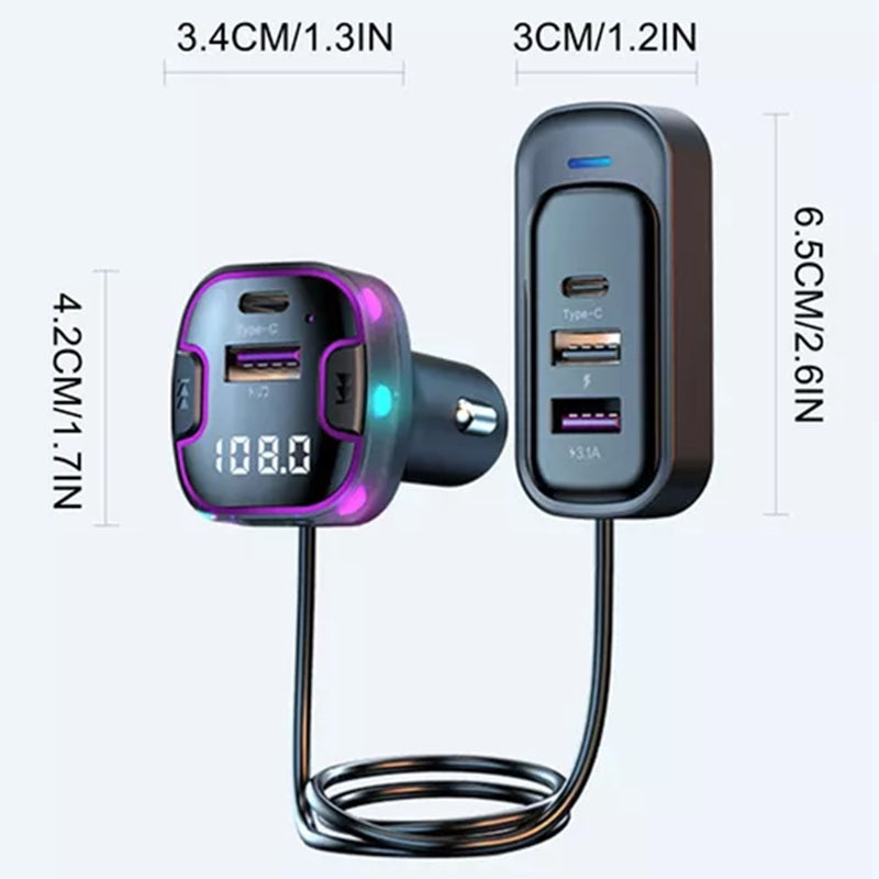 Cargador De Carro 5 Puertos – 18W