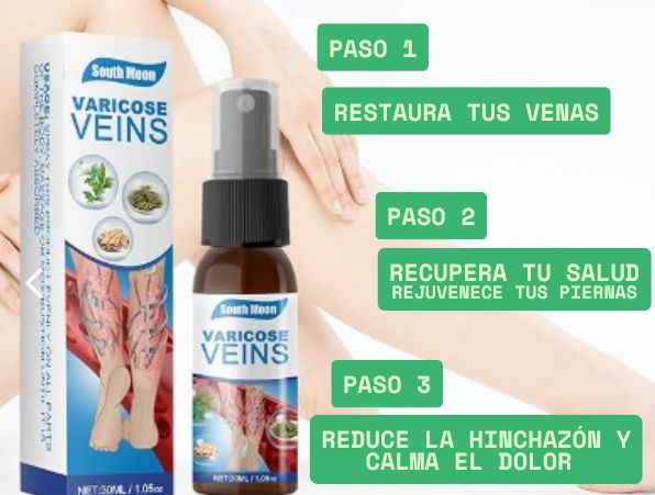 Spray para venas varices: Piernas libres, ligeras y hermosas.