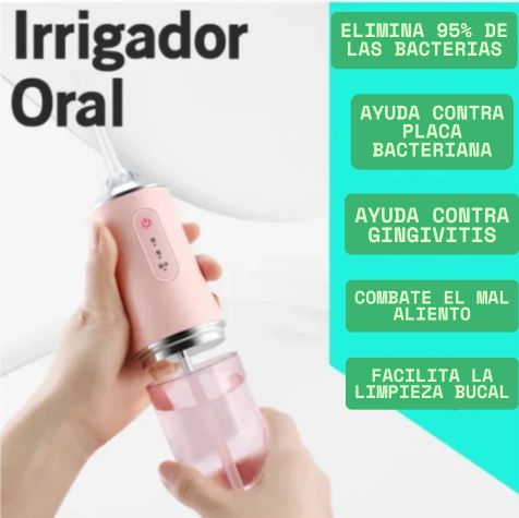 Irrigador oral Limpia Max:😮‍💨 ¡Elimina en segundos el mal aliento y los restos de comida!