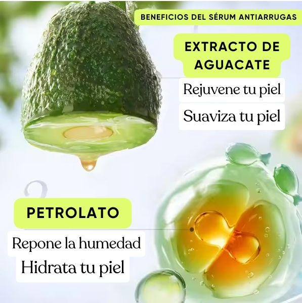 Sérum antiarrugas: ¡Nutre tu piel con el poder del aguacate!