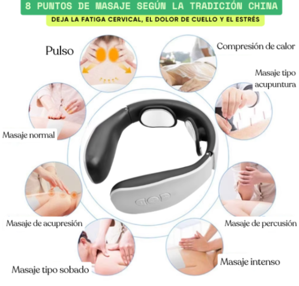 💆‍♂️✨ Masajeador Cervical Inteligente — RelajaYA ✨💆‍♀️
