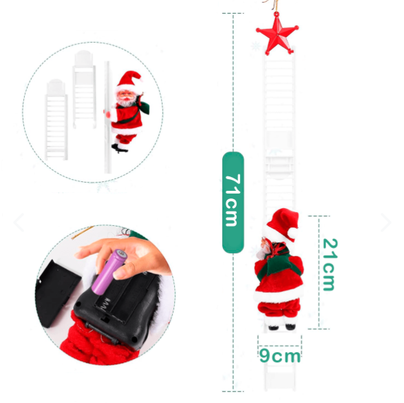 Papá Noel Escalador Musical “Navidad en Movimiento”