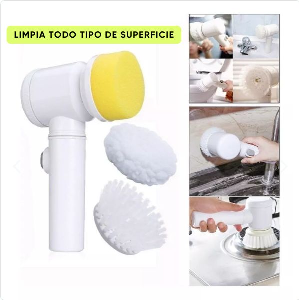 ✅ 🔥 Combo de limpieza 2 en 1: Cepillo LimpiaFácil 5 en 1 + Aspiradora Portátil
