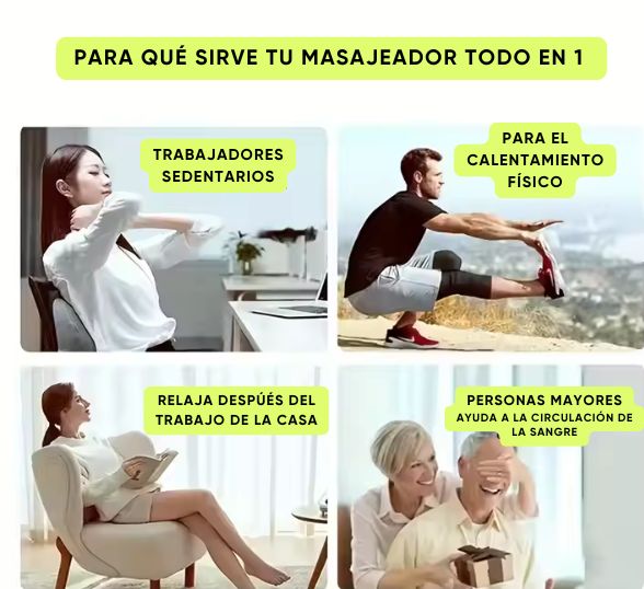 Masajeador Todo en 1: Dale vida a tu cuerpo 💚