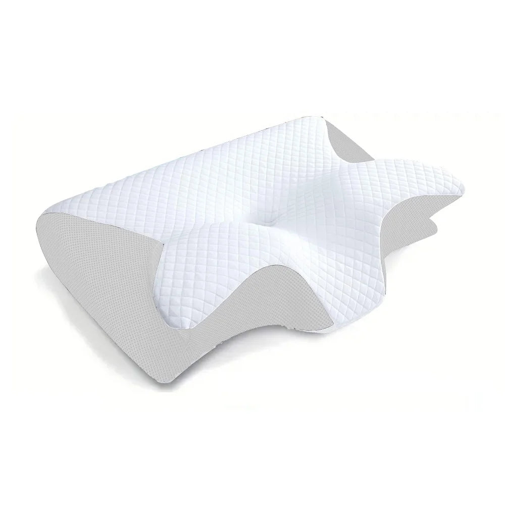 Almohada Cervical Ortopédica 2 en 1 con Diseño Ergonómico y Espuma Viscoelástica – Tu Aliada para un Descanso Reparador y sin Tensión