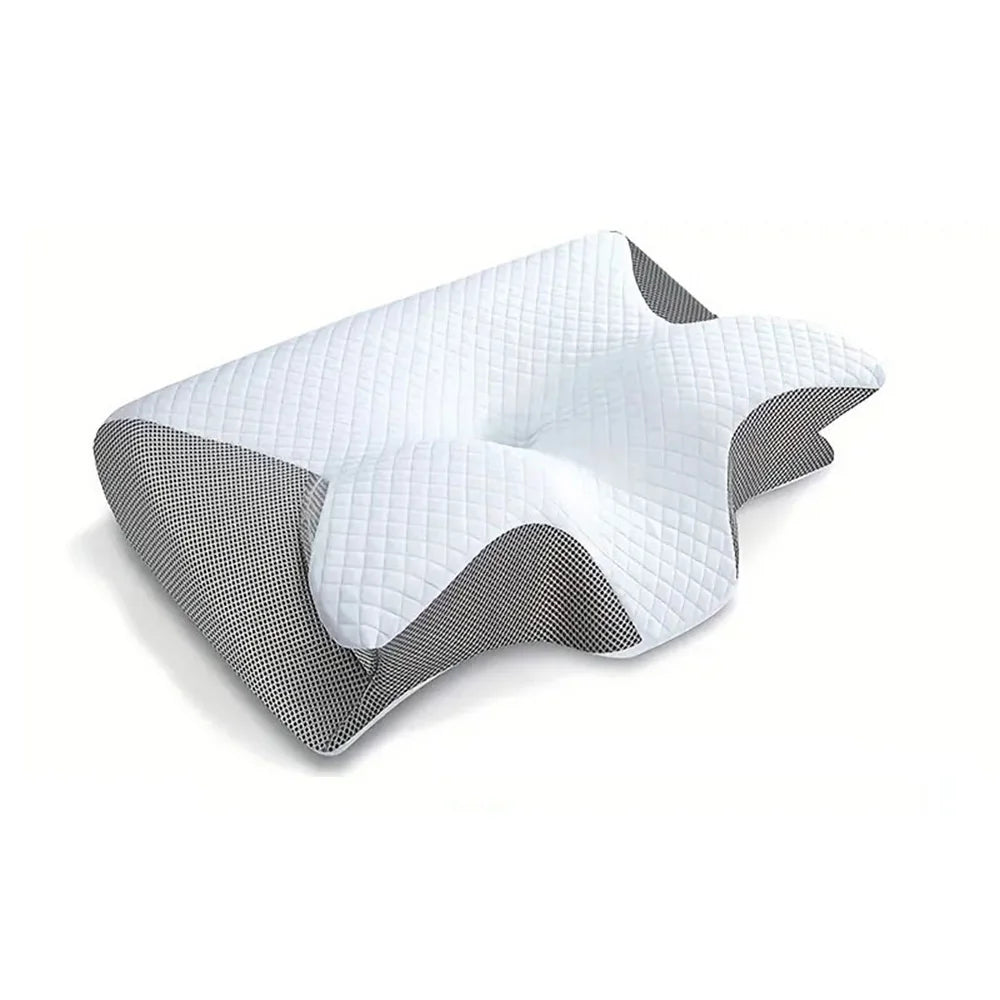 Almohada Cervical Ortopédica 2 en 1 con Diseño Ergonómico y Espuma Viscoelástica – Tu Aliada para un Descanso Reparador y sin Tensión