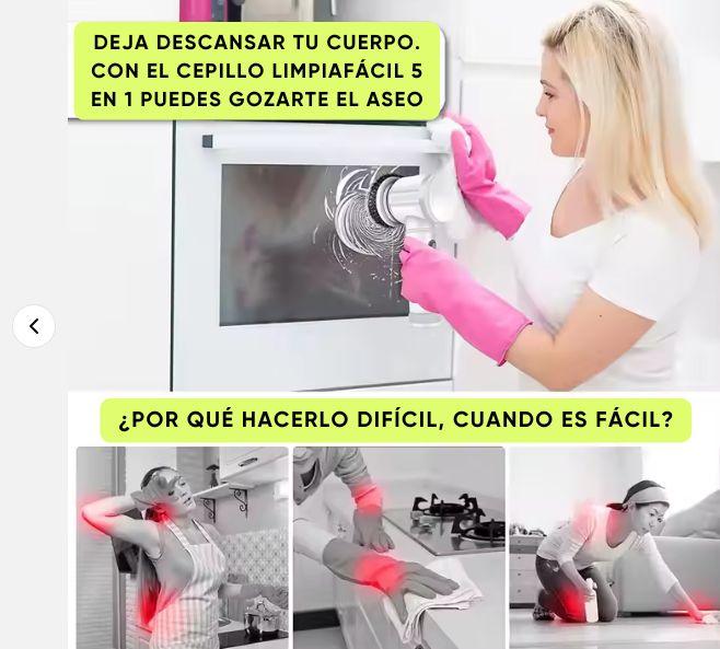 ✅ 🔥 Combo de limpieza 2 en 1: Cepillo LimpiaFácil 5 en 1 + Aspiradora Portátil