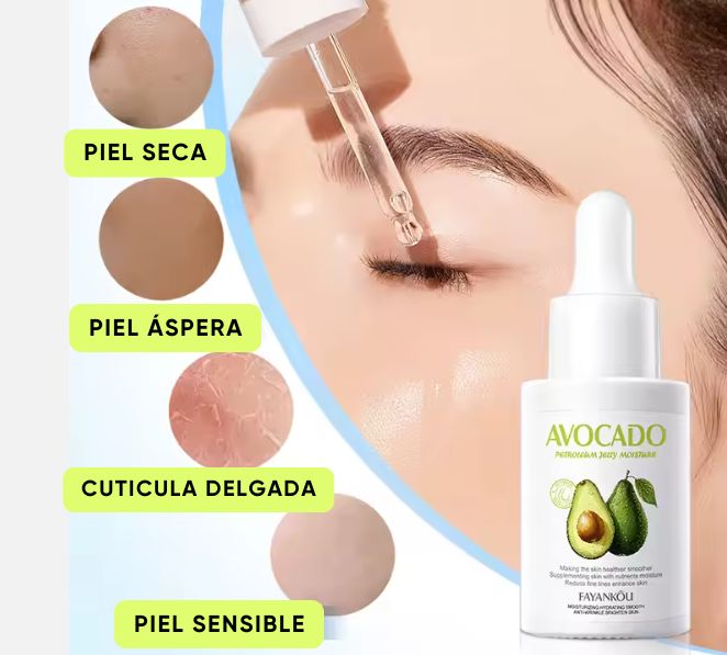 Sérum antiarrugas: ¡Nutre tu piel con el poder del aguacate!