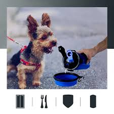 Correa con cantimplora para perro